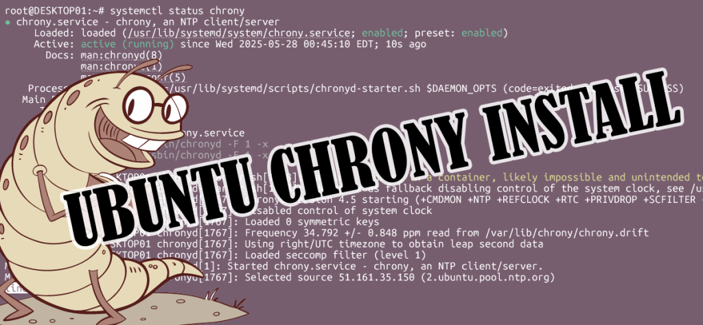 Ubuntu 24.04 – Install chrony